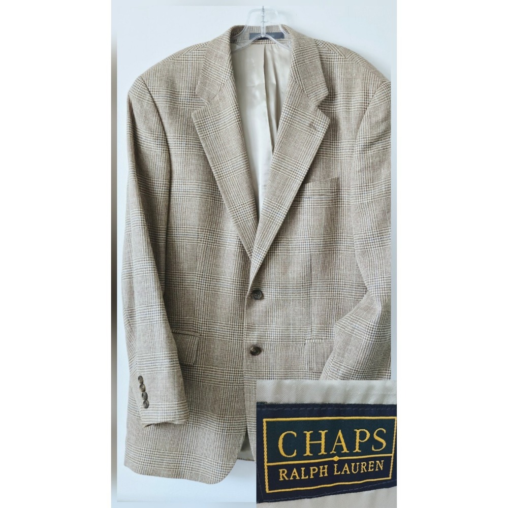 Vintage RALPH LAUREN‎ SILK Blend Chaps Blazer Ivy League Sports Coat Jacket 41R